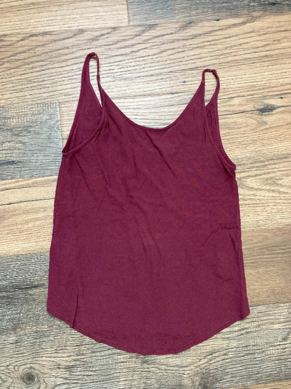 ba&sh Women’s Size 0 Burgundy V-Neck Camisole Tank Top Sleeveless Blouse